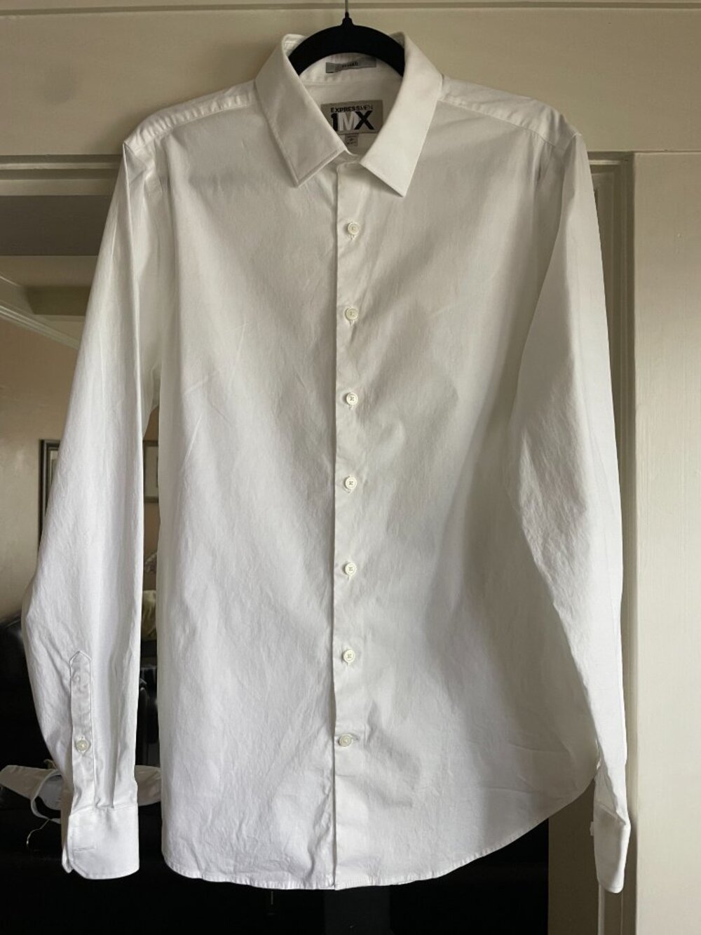 Express 1MX Fitted Collared Shirt - M